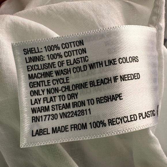 Universal Thread Linen Striped Bubble Crop Tank Top, Tie Straps Blue & White - Picture 10 of 11